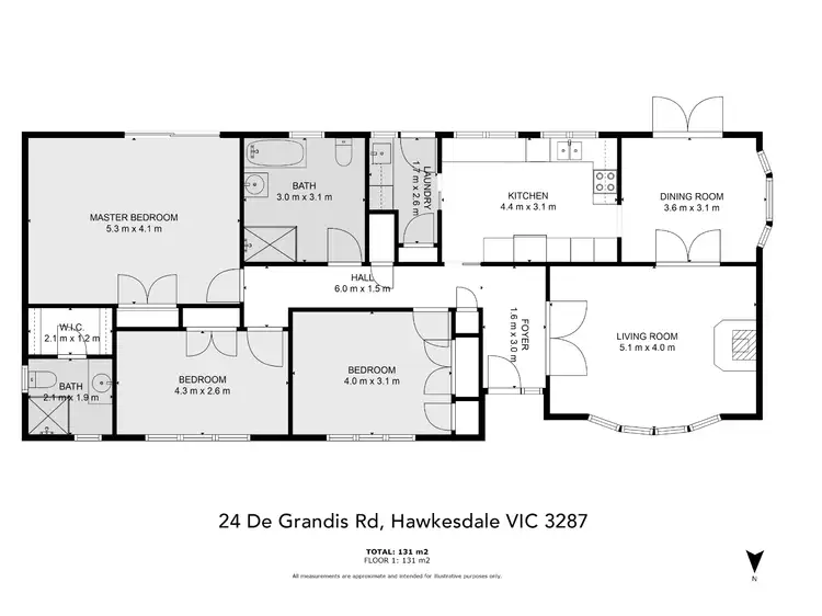 Floorplan of Homely rural property listing, 24 De Grandis Road, Hawkesdale VIC 3287