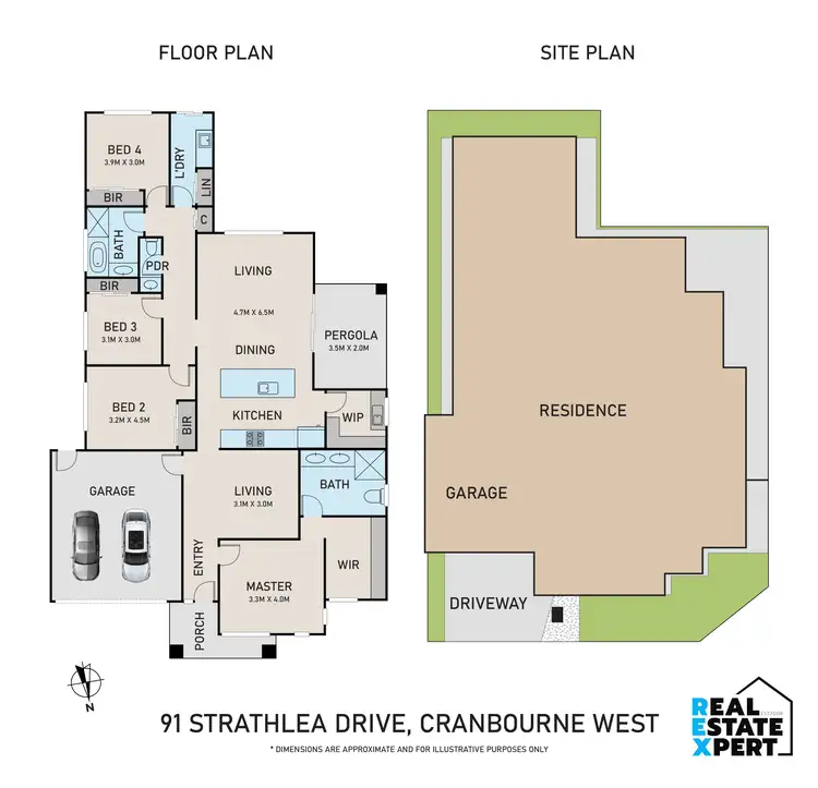 Floorplan of Homely house listing, 91 Strathlea Drive, Cranbourne West VIC 3977