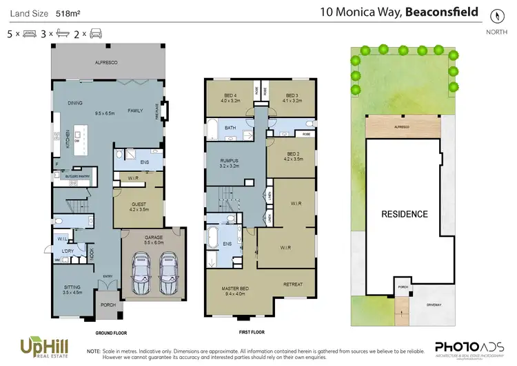 Floorplan of Homely house listing, 10 Monica Way, Beaconsfield VIC 3807