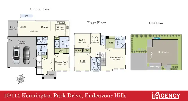 Floorplan of Homely townhouse listing, 10/114 Kennington Park Drive, Endeavour Hills VIC 3802