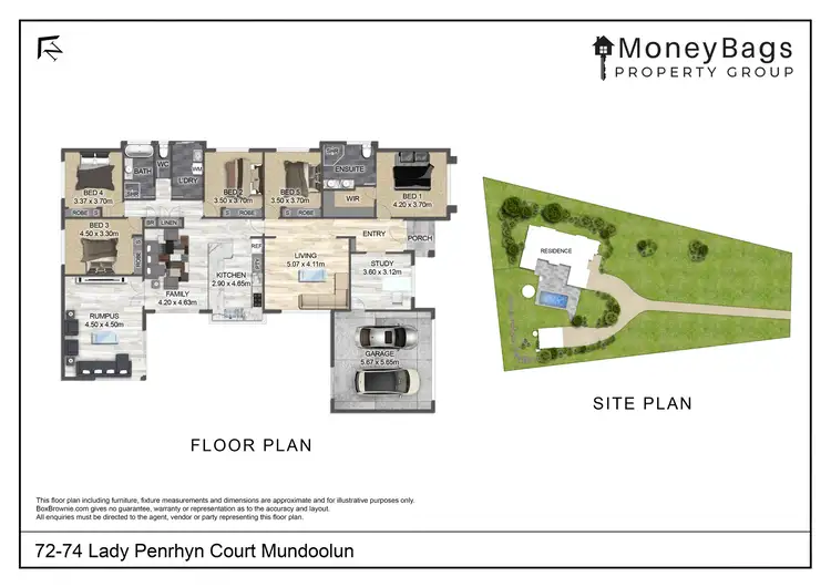 Floorplan of Homely house listing, 72-74 Lady Penrhyn Court, Mundoolun QLD 4285