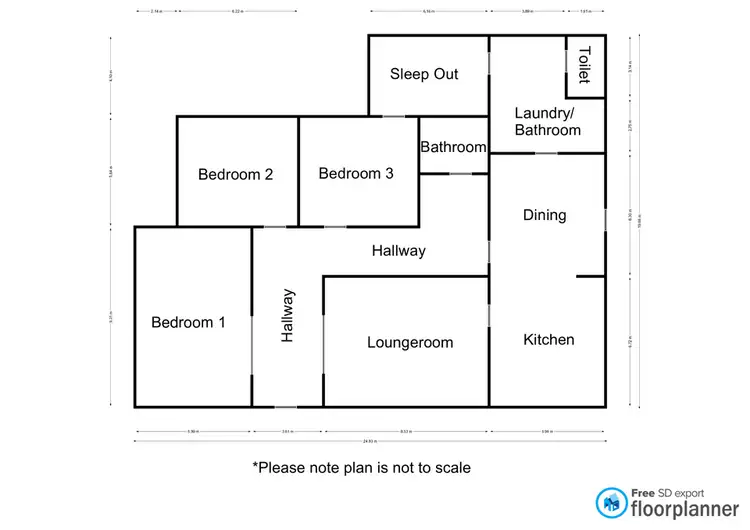 Floorplan of Homely house listing, 160 Nelson Street, Nhill VIC 3418