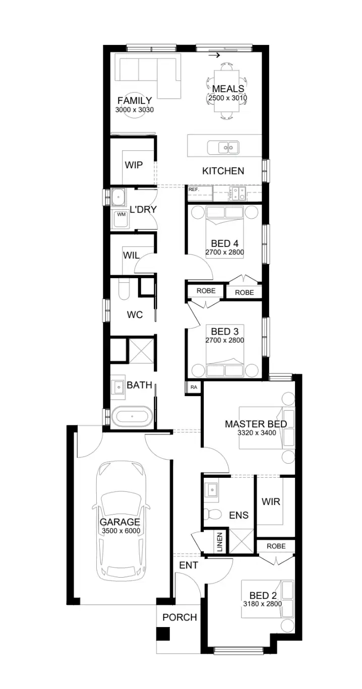 Floorplan of Homely house listing, 2624 Harlem Way, Berwick VIC 3806