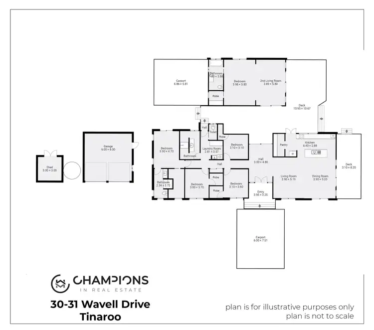 Floorplan of Homely house listing, 30-31 Wavell Drive, Tinaroo QLD 4872
