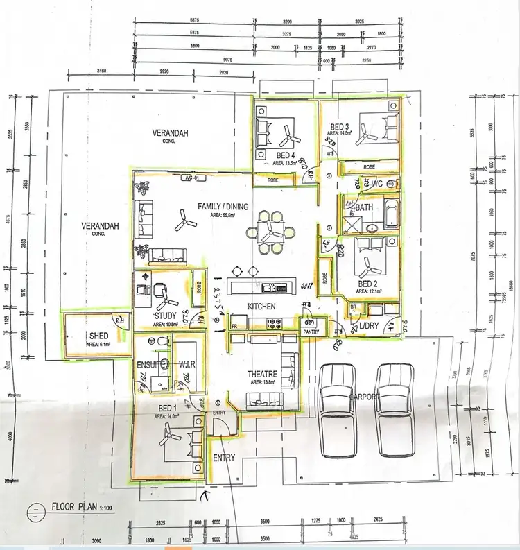 Floorplan of Homely house listing, 37 Barding Loop, Kununurra WA 6743