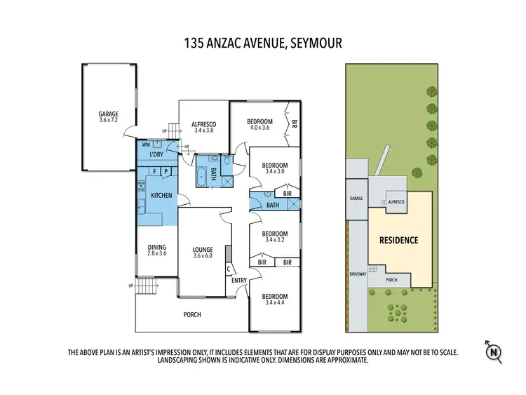 Floorplan of Homely house listing, 135 ANZAC AVENUE, Seymour VIC 3660