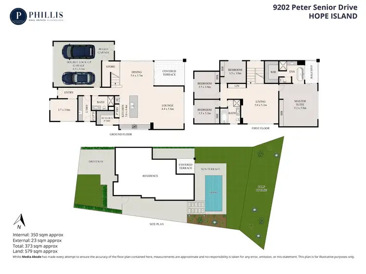Floorplan of Homely house listing, 9202 Peter Senior Drive, Hope Island QLD 4212