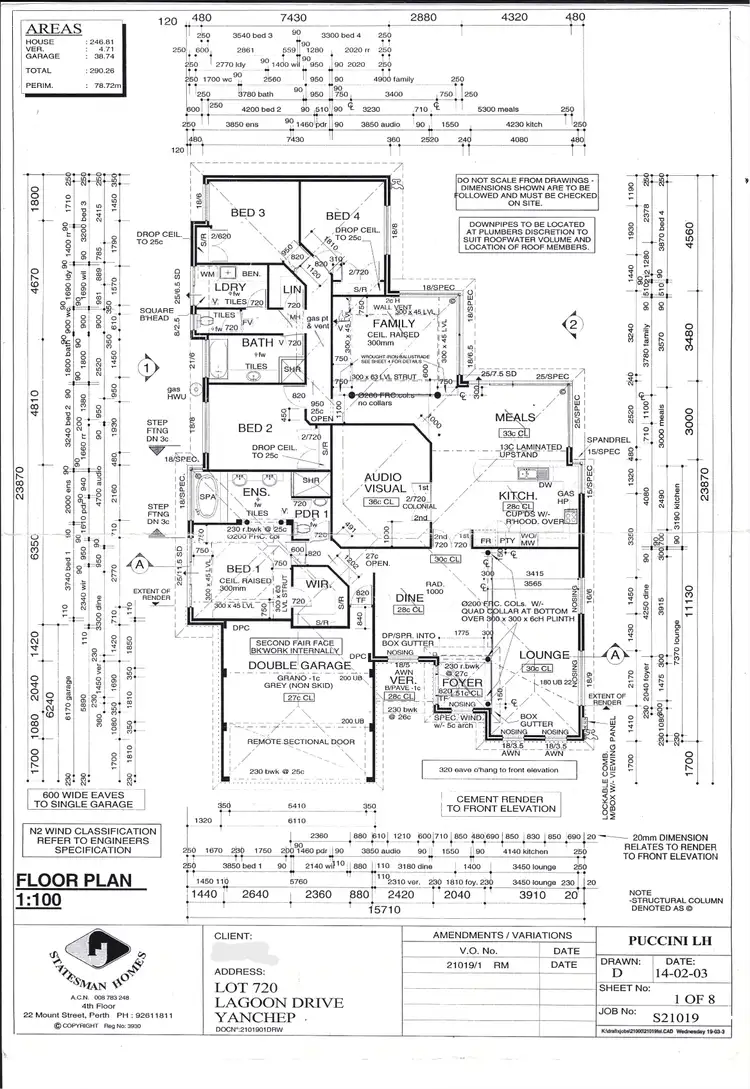 Floorplan of Homely house listing, 131 Lagoon Drive, Yanchep WA 6035
