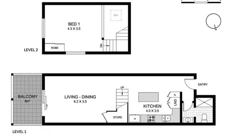 Floorplan of Homely apartment listing, 6/87A Regent Street, Redfern NSW 2016