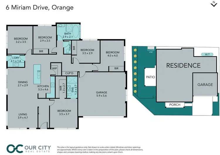 Floorplan of Homely house listing, 6 Miriam Drive, Orange NSW 2800