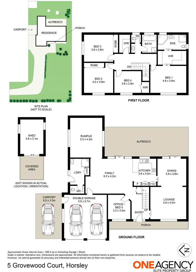 Floorplan of Homely house listing, 5 Grovewood Court, Horsley NSW 2530