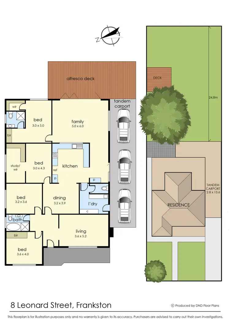 Floorplan of Homely house listing, 8 Leonard Street, Frankston VIC 3199