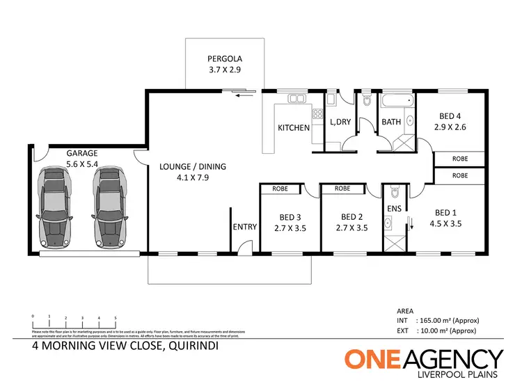 Floorplan of Homely house listing, 4 Morning View Close, Quirindi NSW 2343