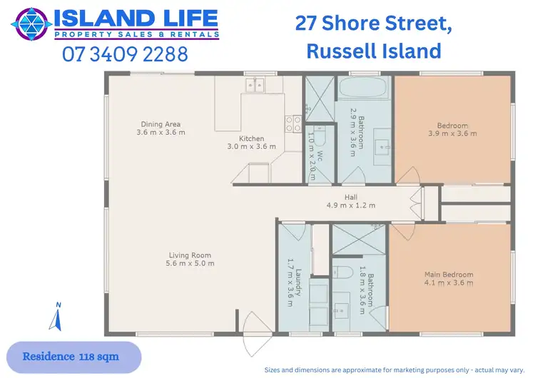 Floorplan of Homely house listing, 27 Shore Street, Russell Island QLD 4184