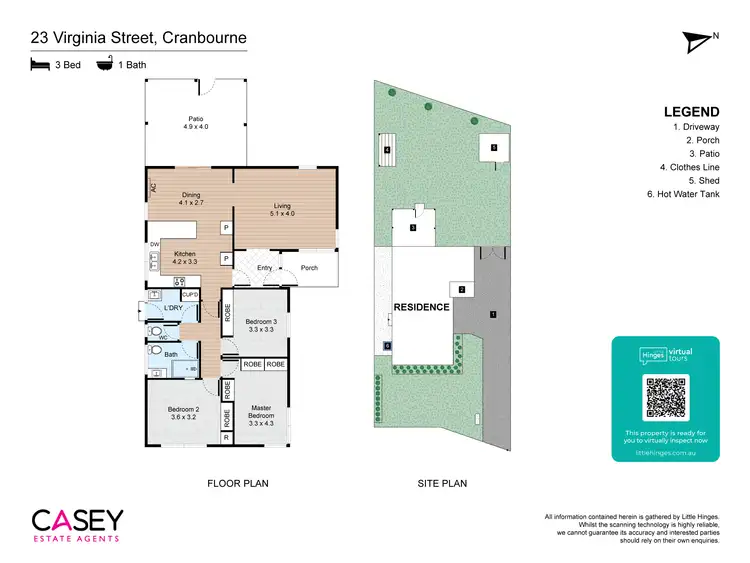 Floorplan of Homely house listing, 23 Virginia Street, Cranbourne VIC 3977