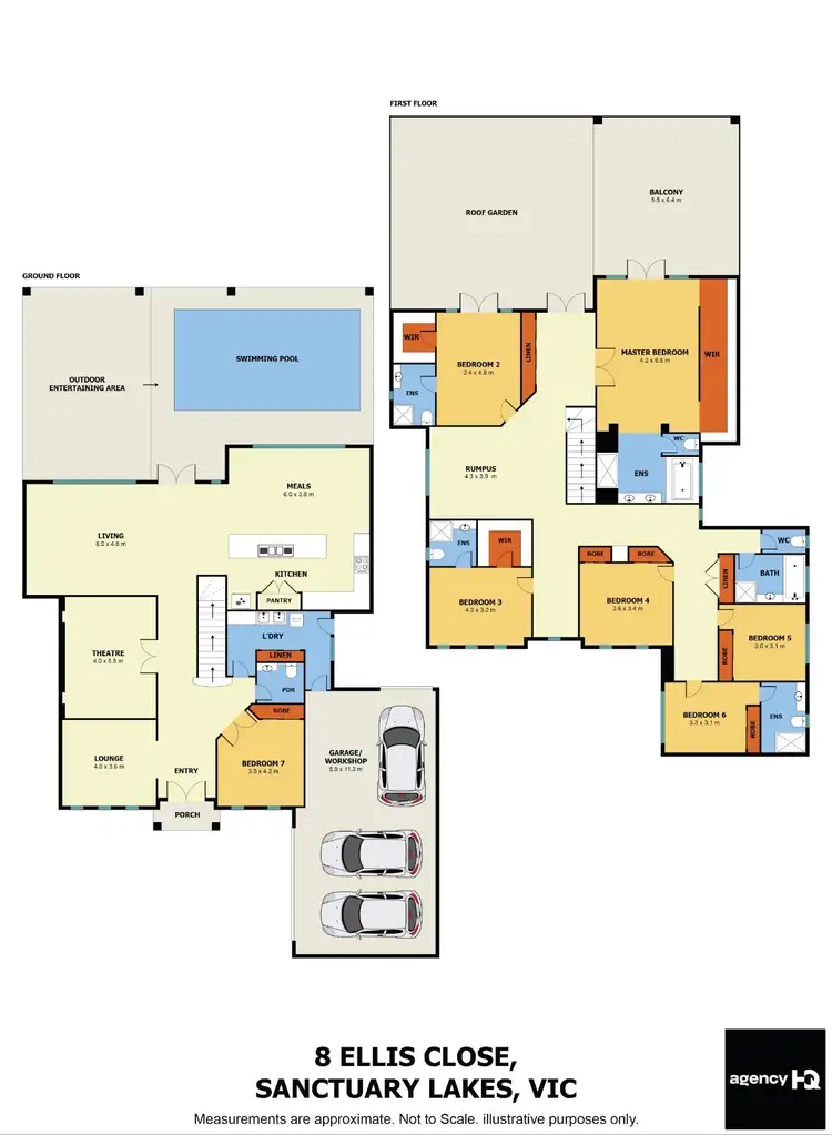 Floorplan of Homely villa listing, 8 Ellis Close, Sanctuary Lakes VIC 3030