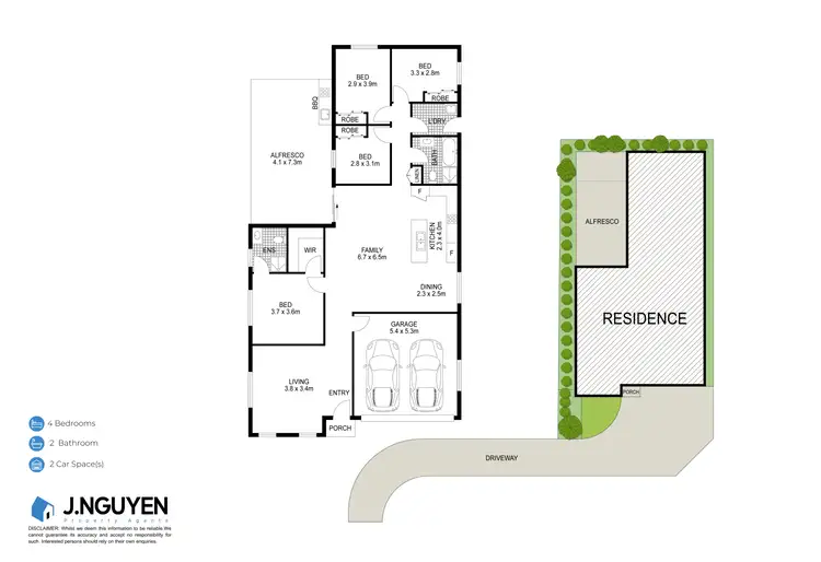 Floorplan of Homely house listing, 6 Chalmer Close, St Johns Park NSW 2176