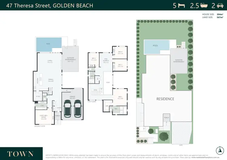 Floorplan of Homely house listing, 47 Theresa Street, Golden Beach QLD 4551