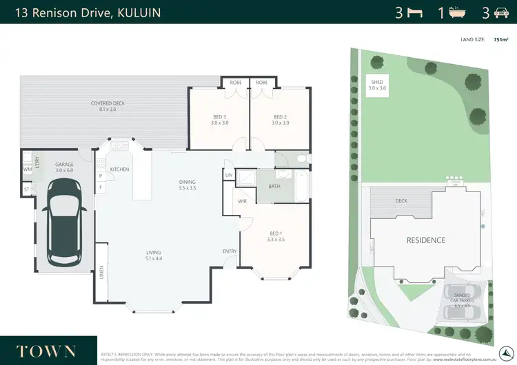 Floorplan of Homely house listing, 13 Renison Drive, Kuluin QLD 4558