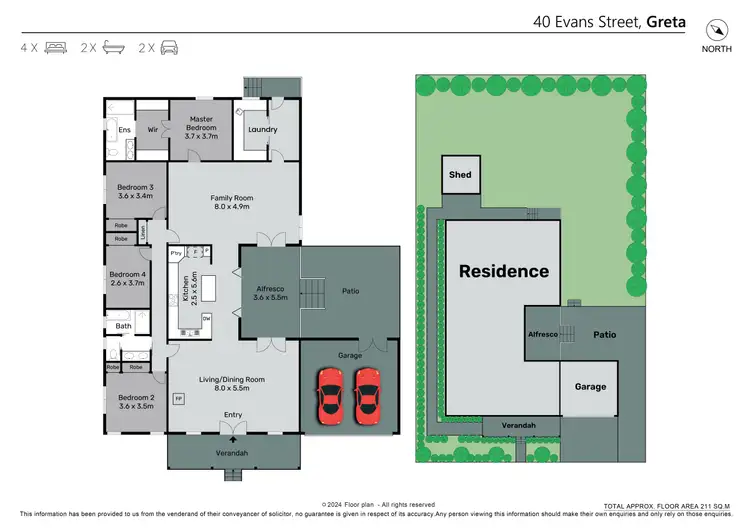 Floorplan of Homely house listing, 40 Evans Street, Greta NSW 2334