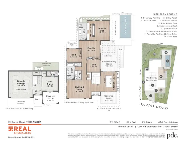 Floorplan of Homely house listing, 21 Darro Road, Terranora NSW 2486