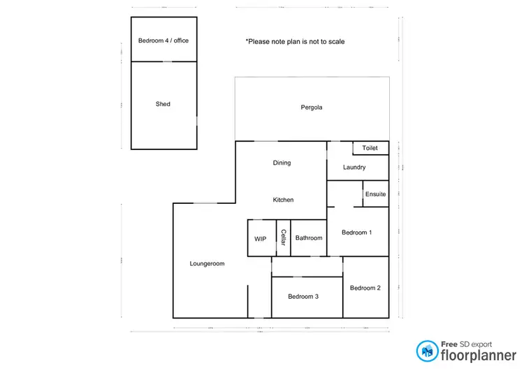 Floorplan of Homely house listing, 4 James Street, Nhill VIC 3418