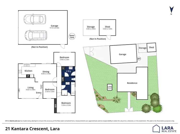 Floorplan of Homely house listing, 21 Kantara Crescent, Lara VIC 3212