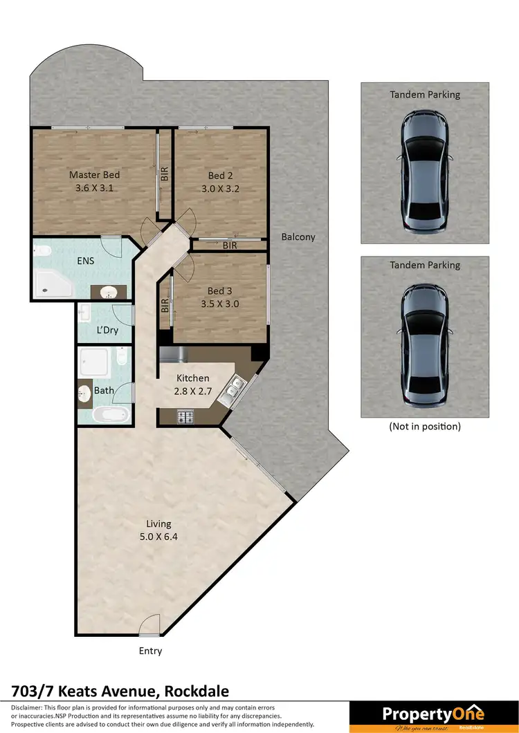 Floorplan of Homely apartment listing, 703/7 Keats Avenue, Rockdale NSW 2216