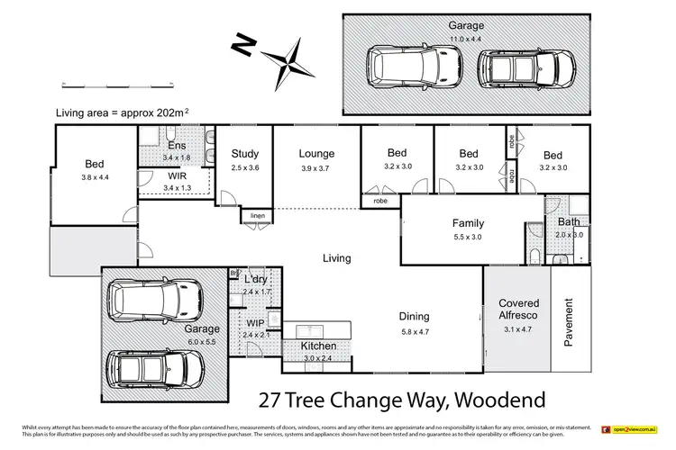 Floorplan of Homely house listing, 27 Tree Change Way, Woodend VIC 3442