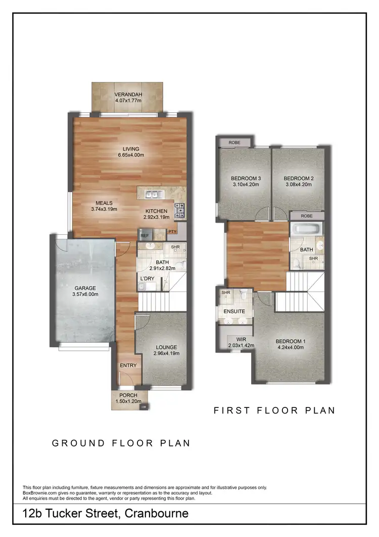 Floorplan of Homely house listing, 12b Tucker Street, Cranbourne VIC 3977