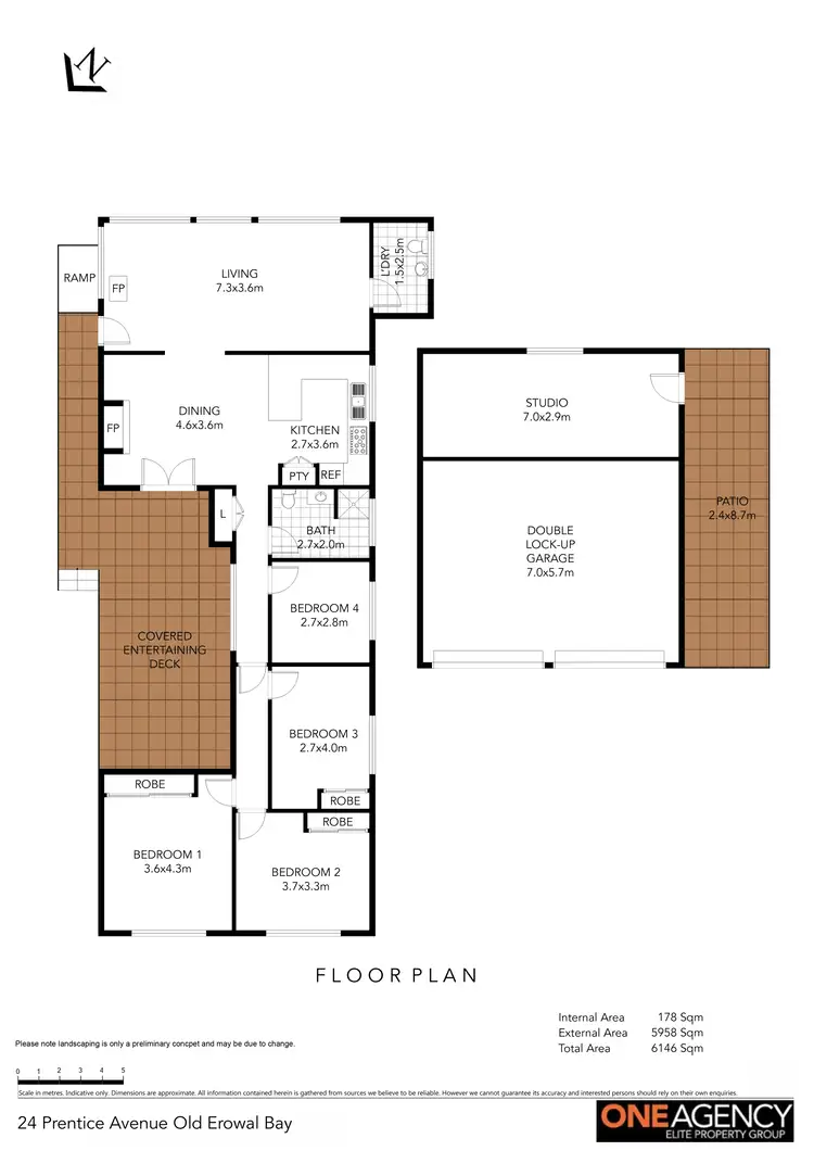 Floorplan of Homely house listing, 24 Prentice Avenue, Old Erowal Bay NSW 2540