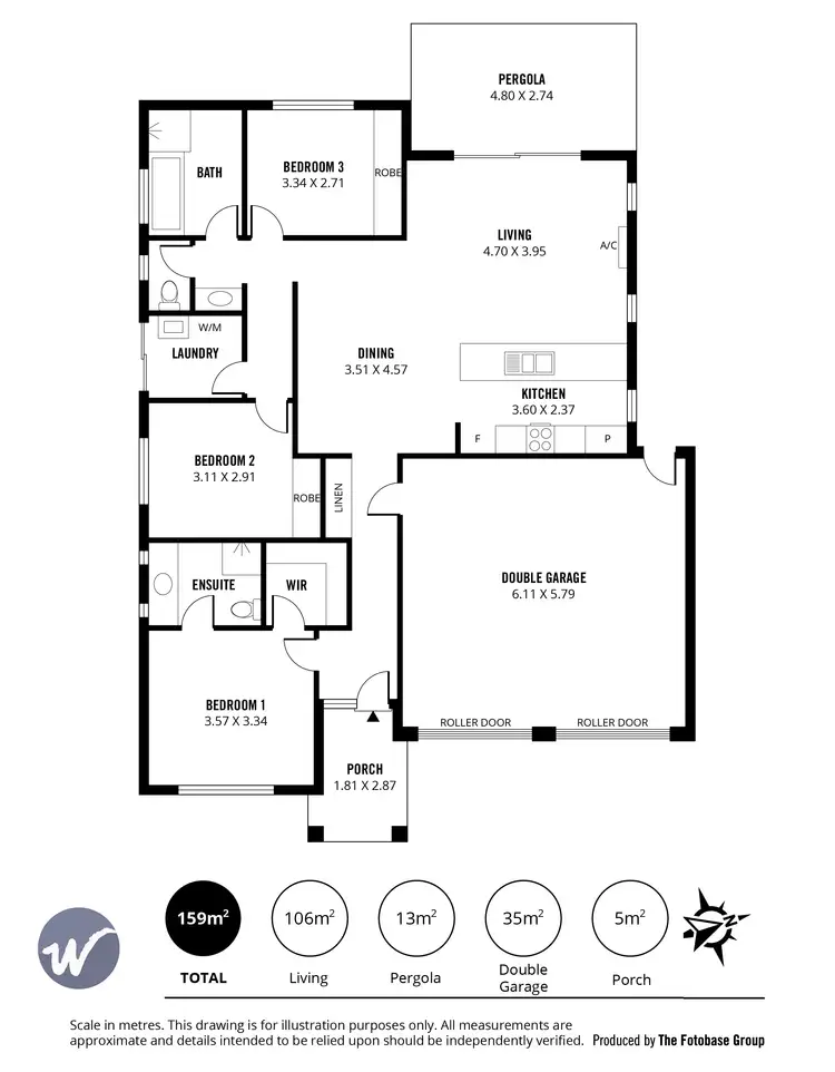 Floorplan of Homely house listing, 15 Mizzen Court, Seaford Meadows SA 5169