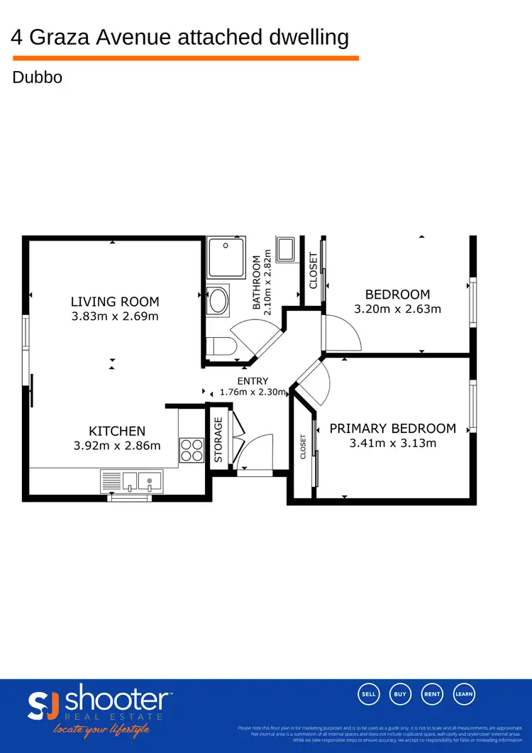 Floorplan of Homely semi-detached listing, 4 Graza Avenue, Dubbo NSW 2830