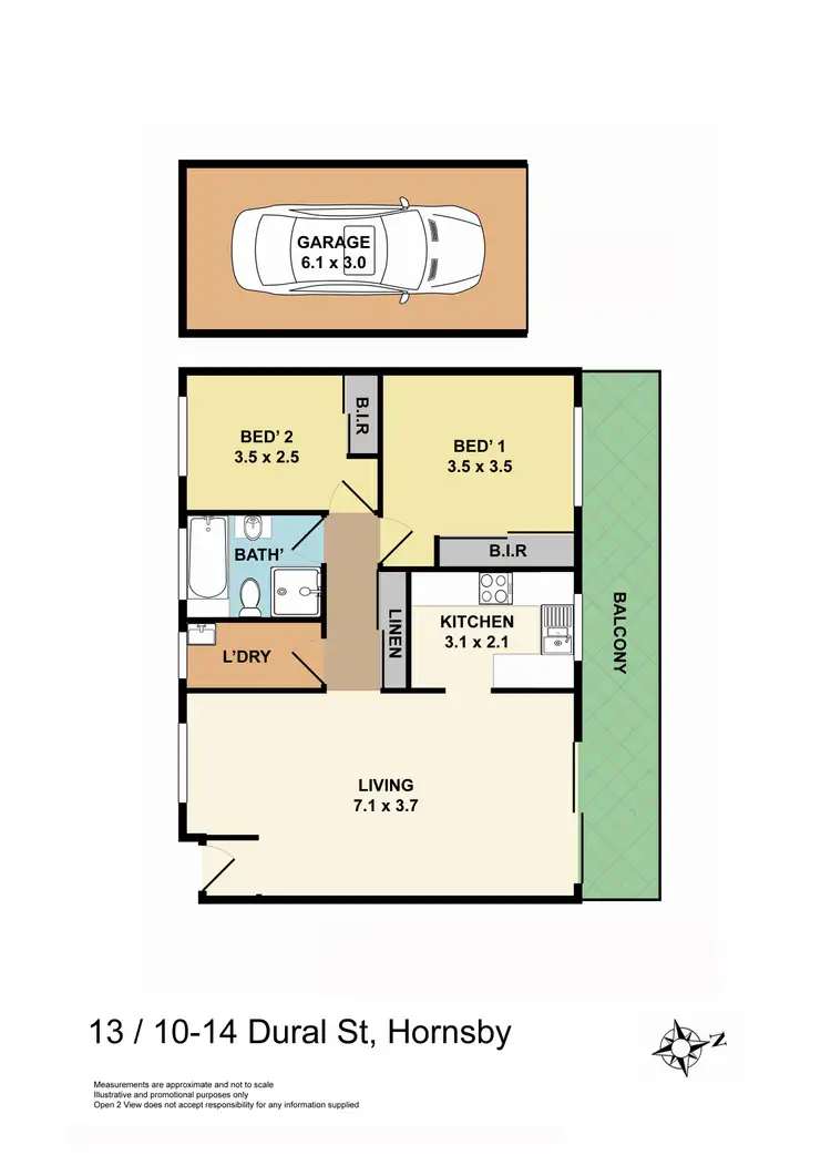 Floorplan of Homely apartment listing, 13/10-14 Dural Street, Hornsby NSW 2077