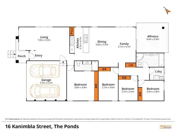 Floorplan of Homely house listing, 16 Kanimbla Street, The Ponds NSW 2769