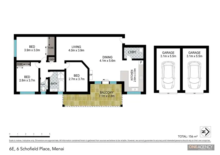 Floorplan of Homely apartment listing, 6e/6 Schofield Place, Menai NSW 2234