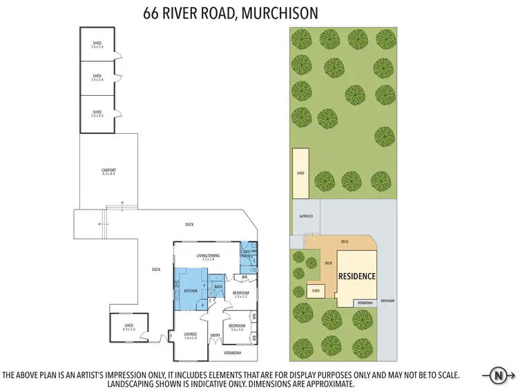 Floorplan of Homely house listing, 66 River Road, Murchison VIC 3610