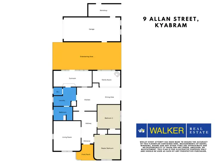 Floorplan of Homely house listing, 9 Allan Street, Kyabram VIC 3620