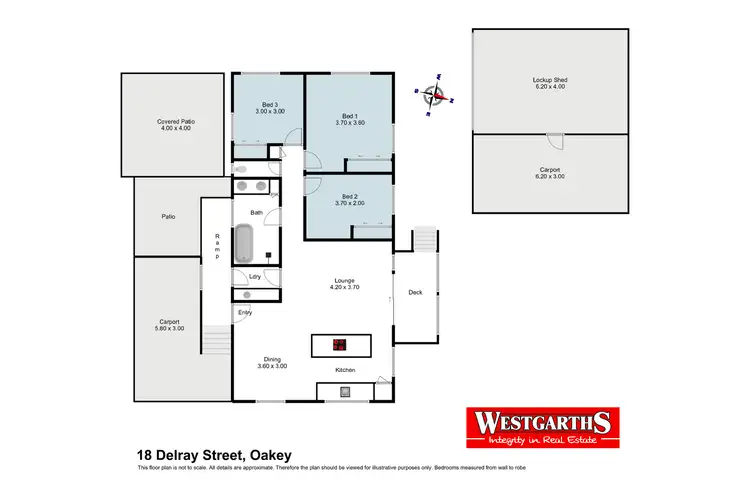 Floorplan of Homely house listing, 18 Delray Street, Oakey QLD 4401