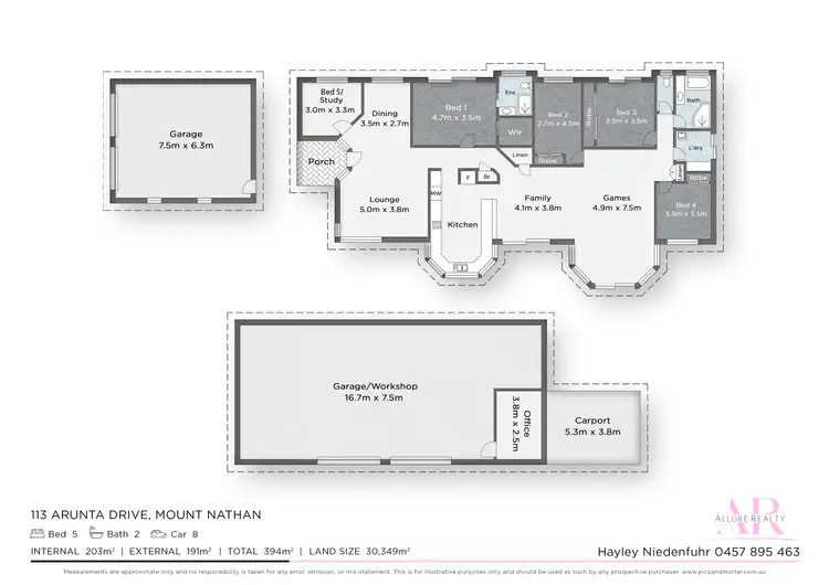 Floorplan of Homely rural property listing, 113 Arunta Drive, Mount Nathan QLD 4211