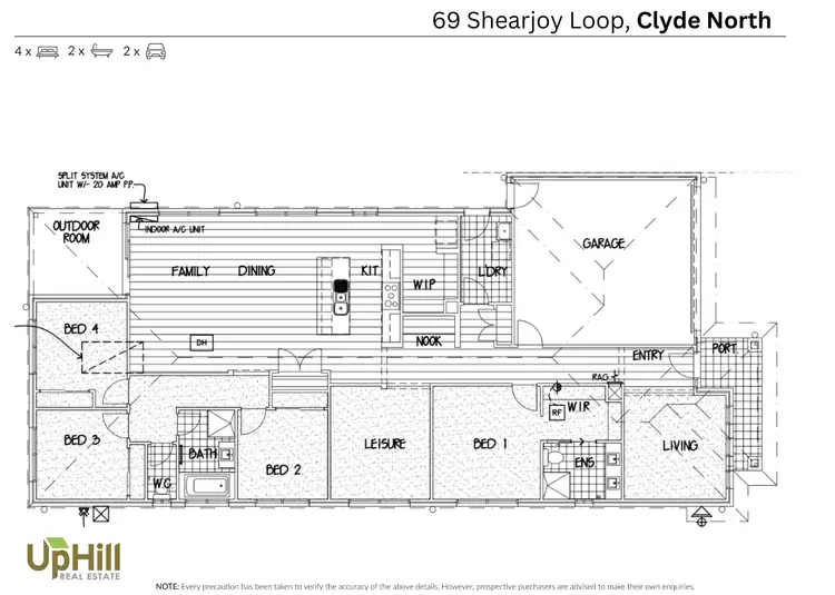 Floorplan of Homely house listing, 69 Shearjoy Loop, Clyde North VIC 3978