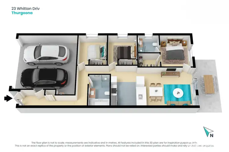 Floorplan of Homely townhouse listing, 23 WHITTON DRIVE, Thurgoona NSW 2640