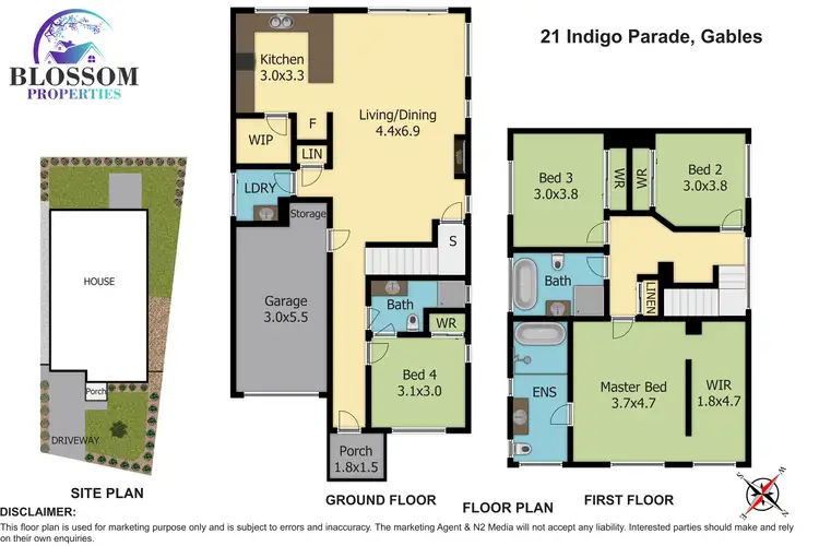 Floorplan of Homely house listing, 21 Indigo Parade (Gables), Box Hill NSW 2765