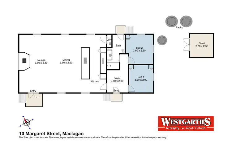 Floorplan of Homely house listing, 10 Margaret Street, Maclagan QLD 4352