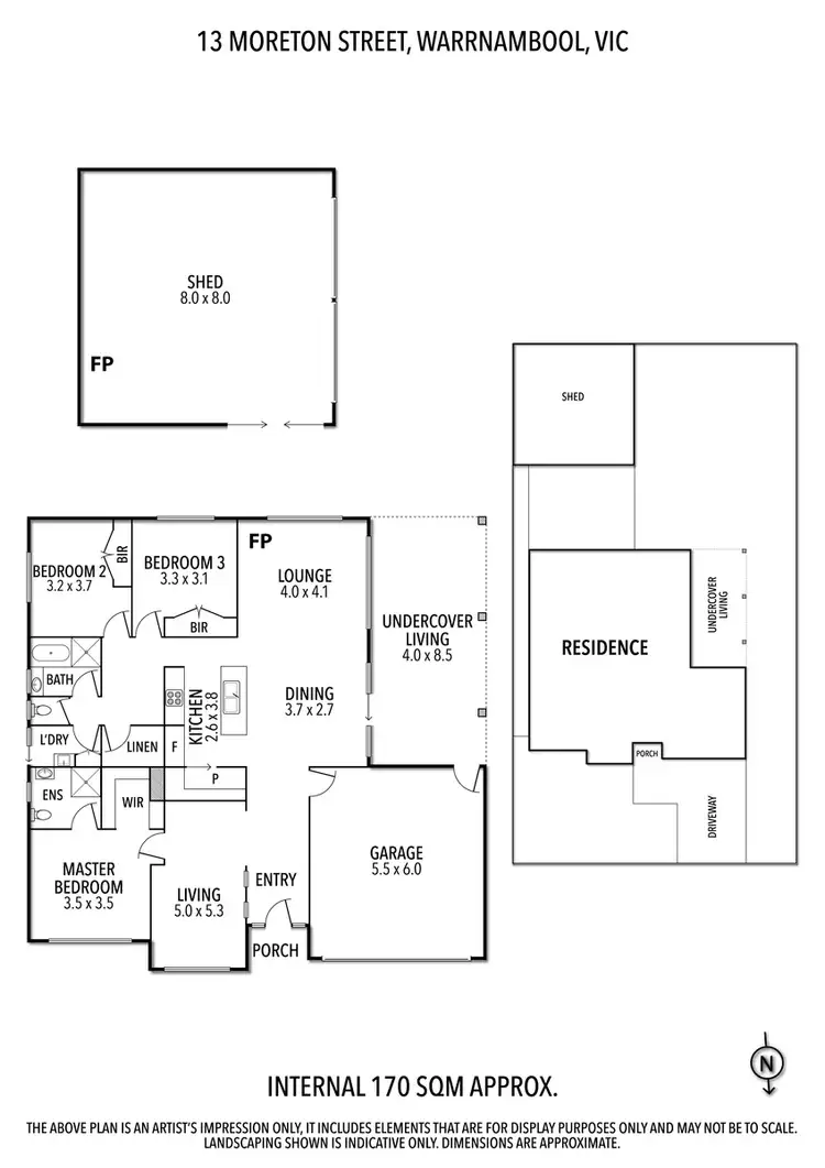 Floorplan of Homely house listing, 13 Moreton Street, Warrnambool VIC 3280