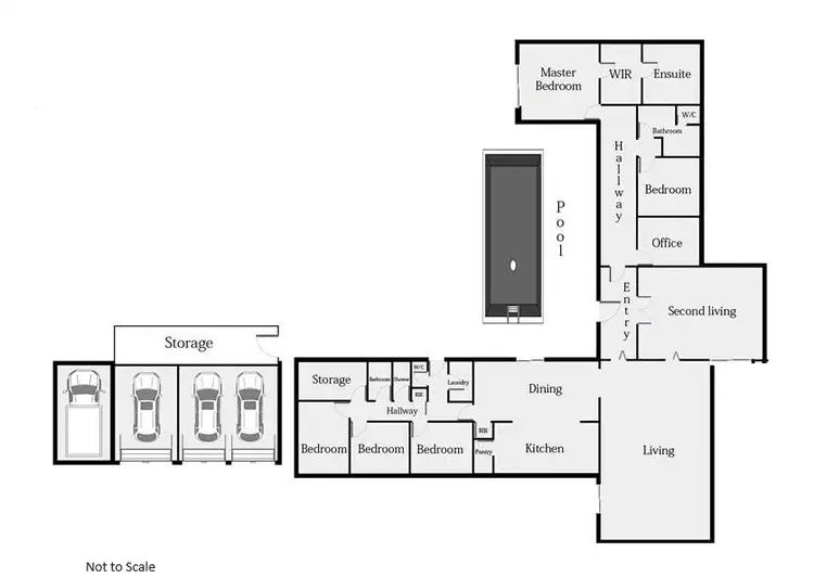 Floorplan of Homely house listing, 2 Weldon Power Court, Horsham VIC 3400