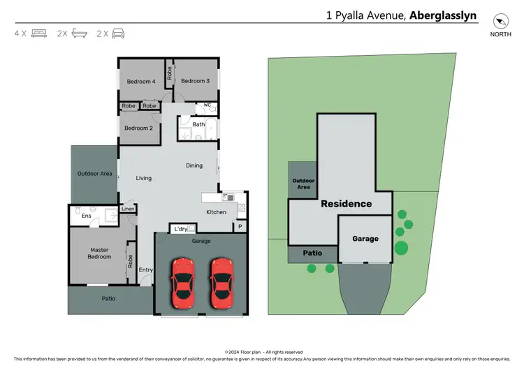 Floorplan of Homely house listing, 1 Pyalla Avenue, Aberglasslyn NSW 2320