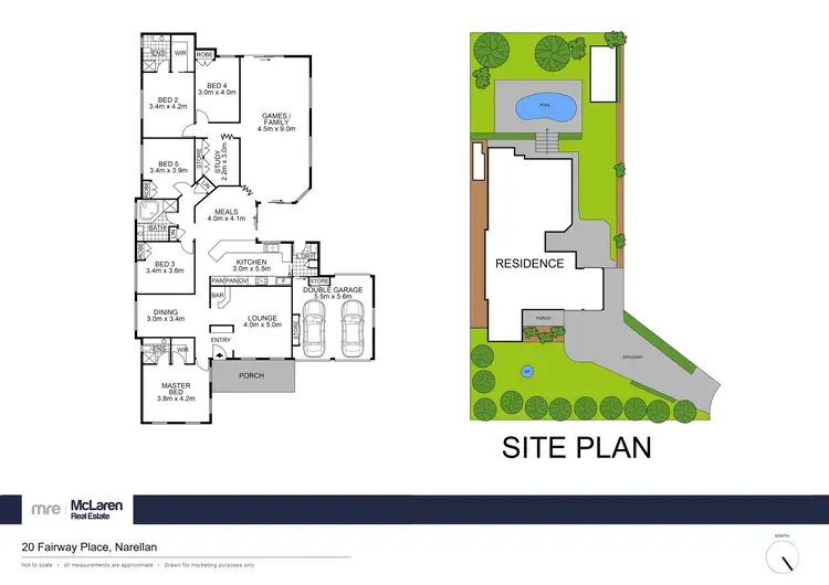 Floorplan of Homely house listing, 20 Fairway Place, Narellan NSW 2567
