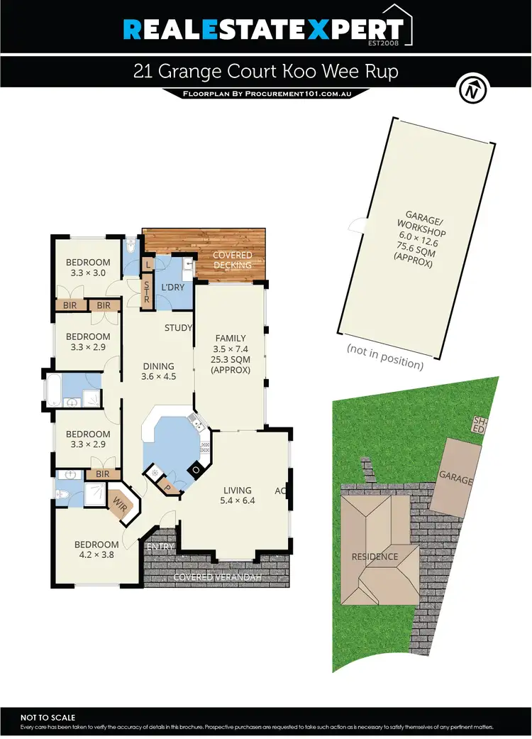 Floorplan of Homely house listing, 21 Grange Court, Koo Wee Rup VIC 3981