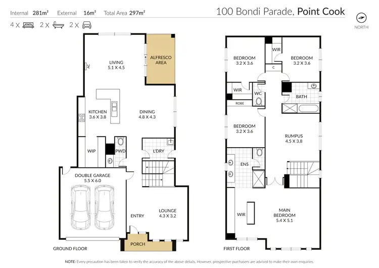 Floorplan of Homely house listing, 100 Bondi Parade, Point Cook VIC 3030